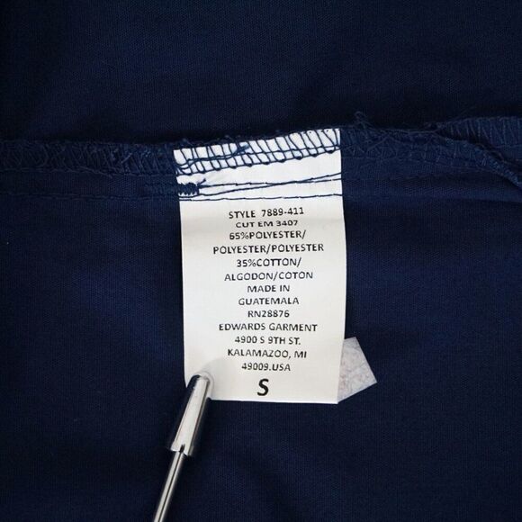 Lady Edwards Womens Size S Top Work Uniform Navy Blue - Picture 8 of 8